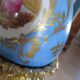 Bronze and blue porcelain floor lamp from the early 20th century.