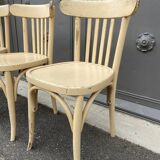 4 chairs bistro vintage coffee 1950