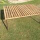 Wood and iron coffee table