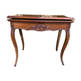 Louis XV style game table in walnut