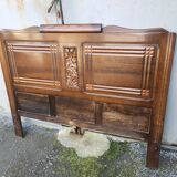 1950s oak headboard