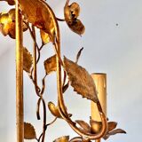 Old gilded metal chandelier circa 1960