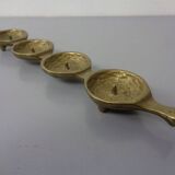 Brutalist Bronze Candleholder by Michael Harjes, 1960s