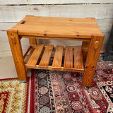 Vintage pine rolling table 70/80
