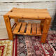 Table roulante en pin vintage 70/80