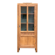 Parisian glass cabinet art deco raw wood