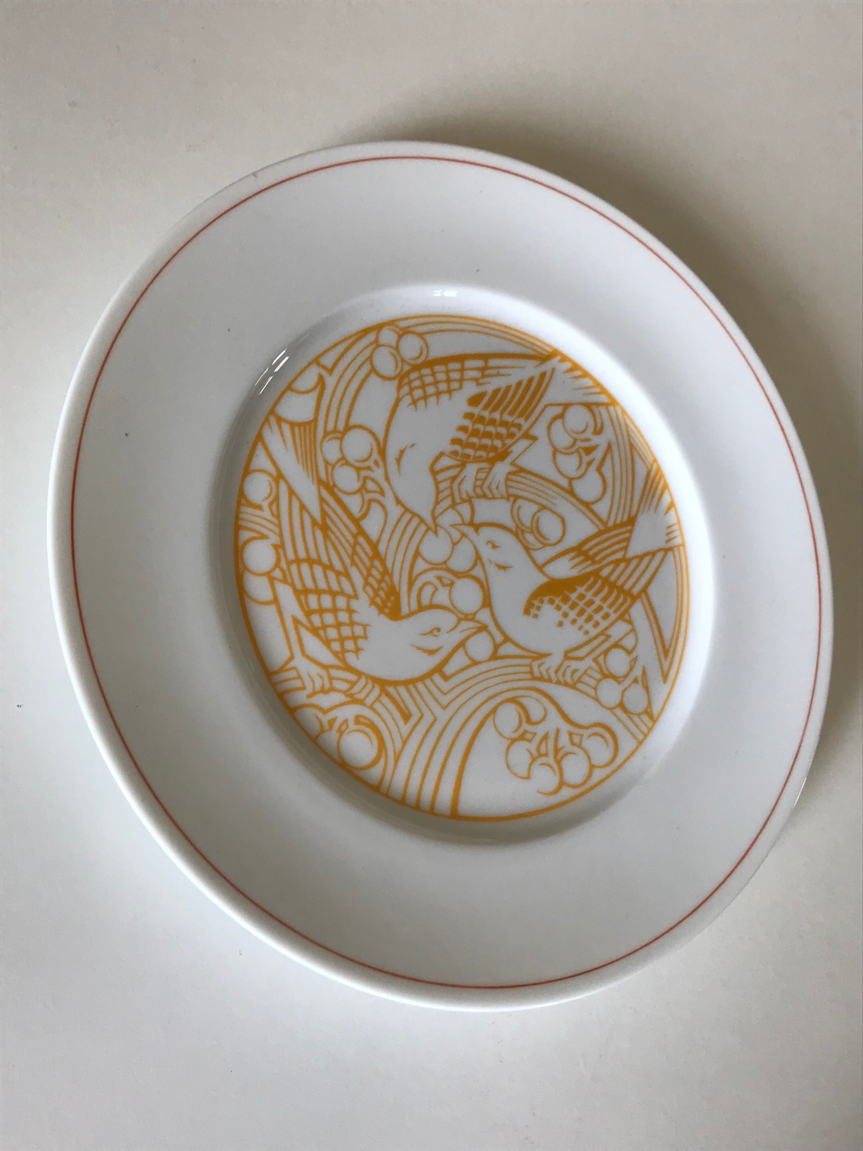 Plate limoge decoration lalique