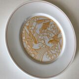 Plate limoge decoration lalique
