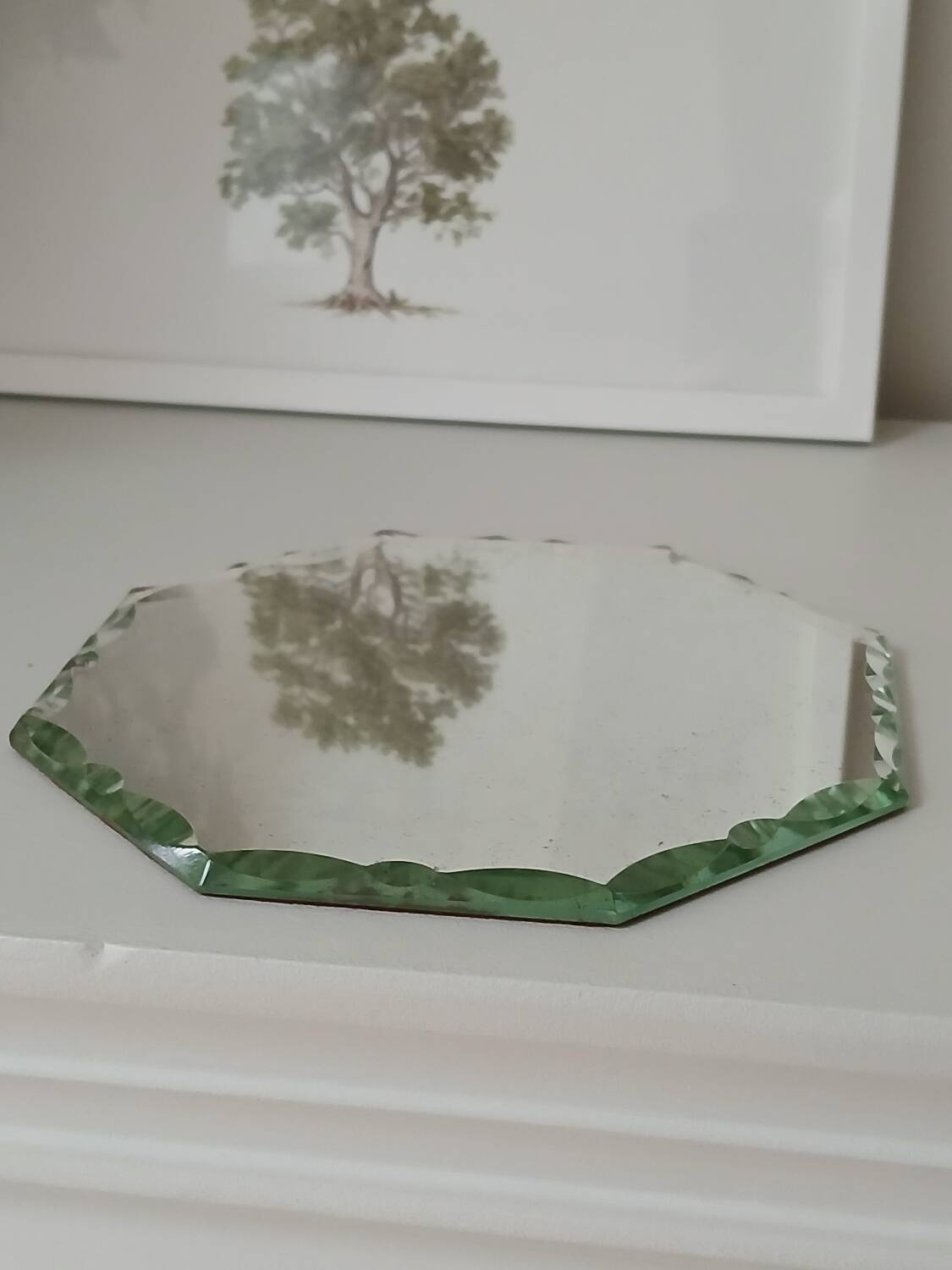 Beveled mirror to place