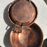 Copper frying pan flat