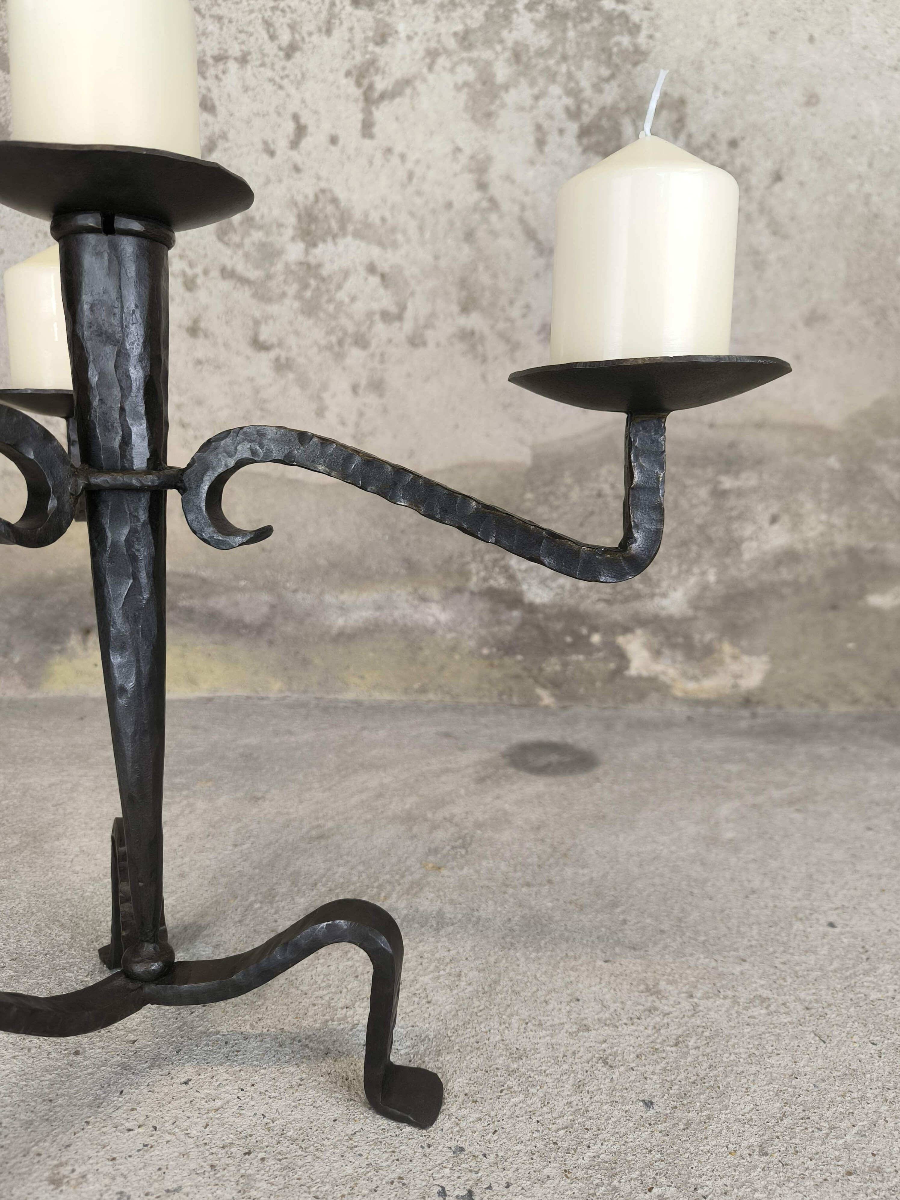Vintage brutalist chandelier