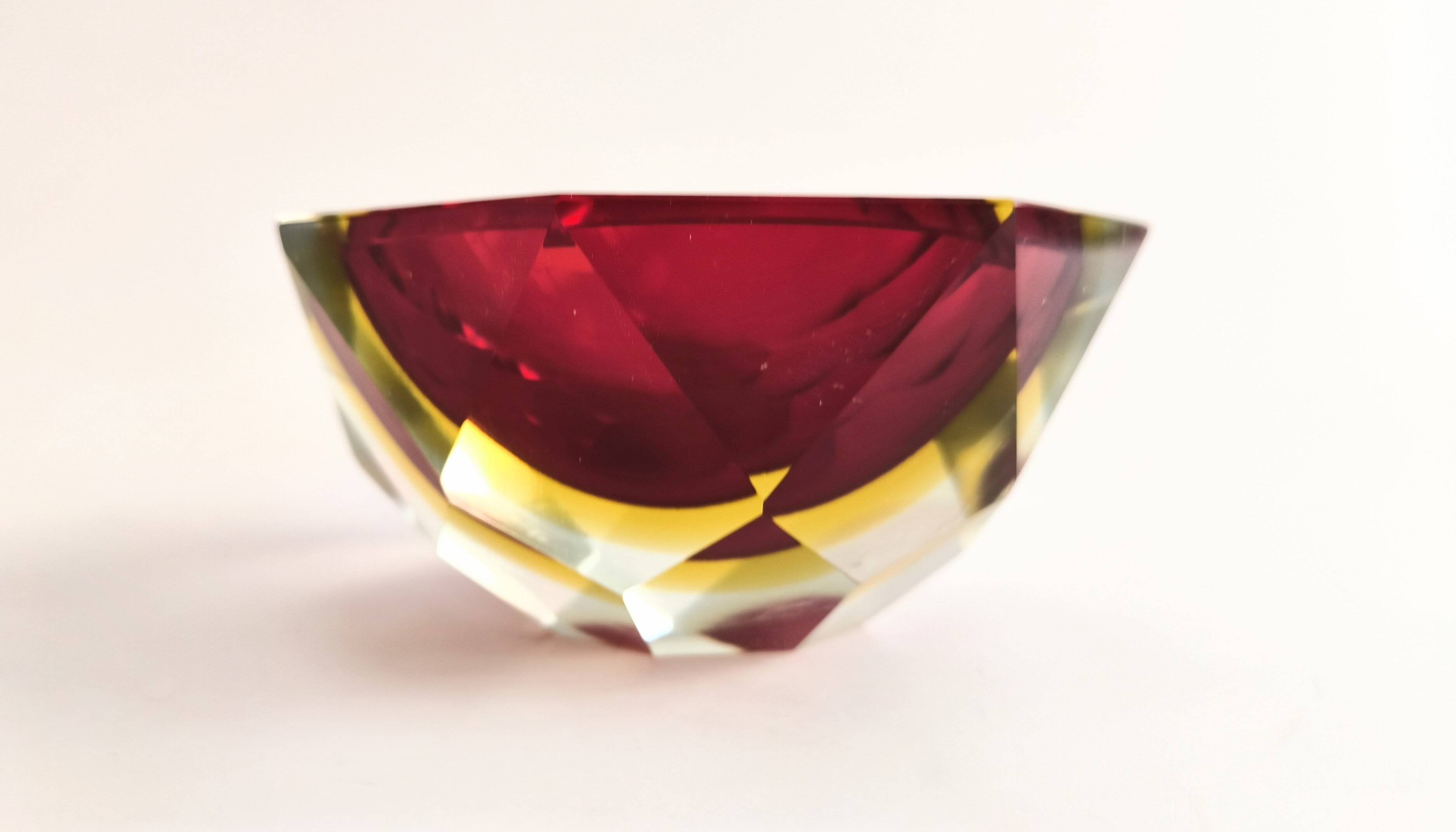 Cenicero in Murano crystal by Flavio Poli años 60