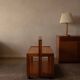 Vintage folding pine service trolley, 1970s