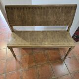 Banquette bistrot en bois , 120cms de long