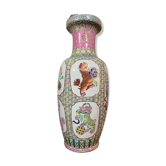 Vase en porcelaine de canton début du 20e siècle