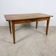 Antique French Cherrywood Farmhouse Dining Table with Drawer