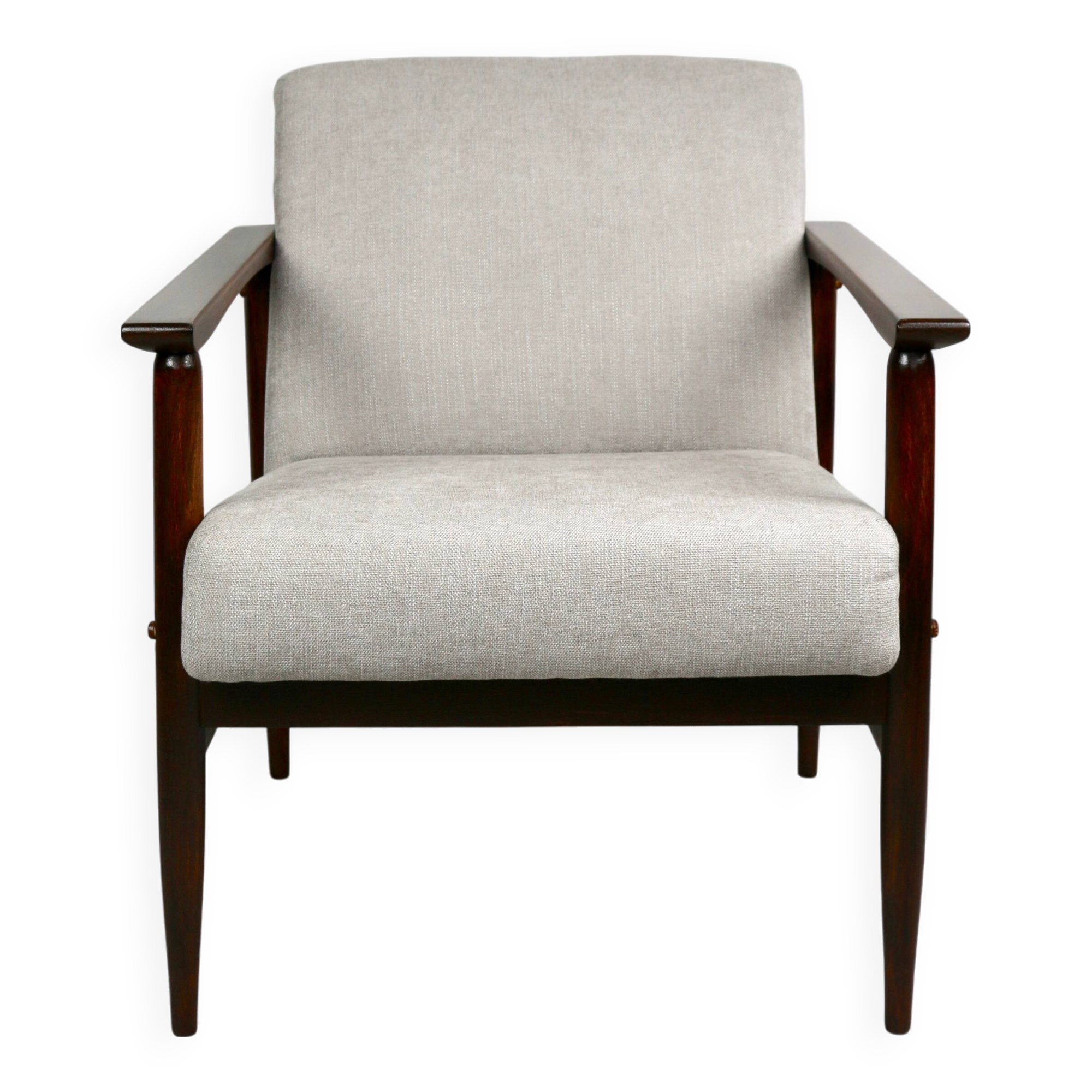 Vintage Light Grey Easy Chair, 1970s
