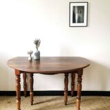 Table à volets ancienne en bois massif