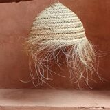 Doum ball pendant light with fringes