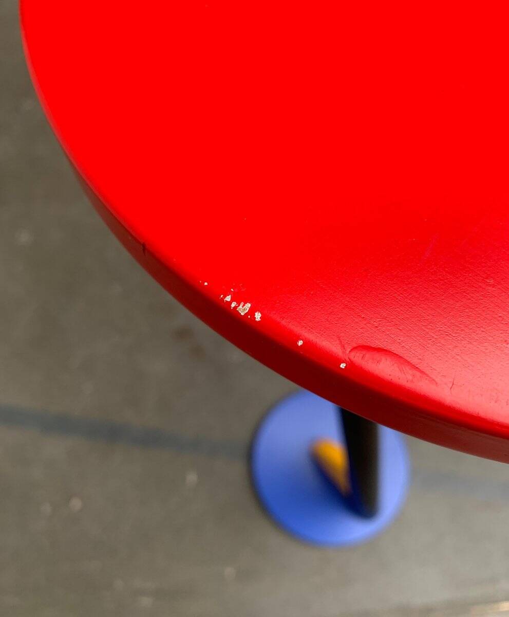 Postmodern wooden plant stand or side table