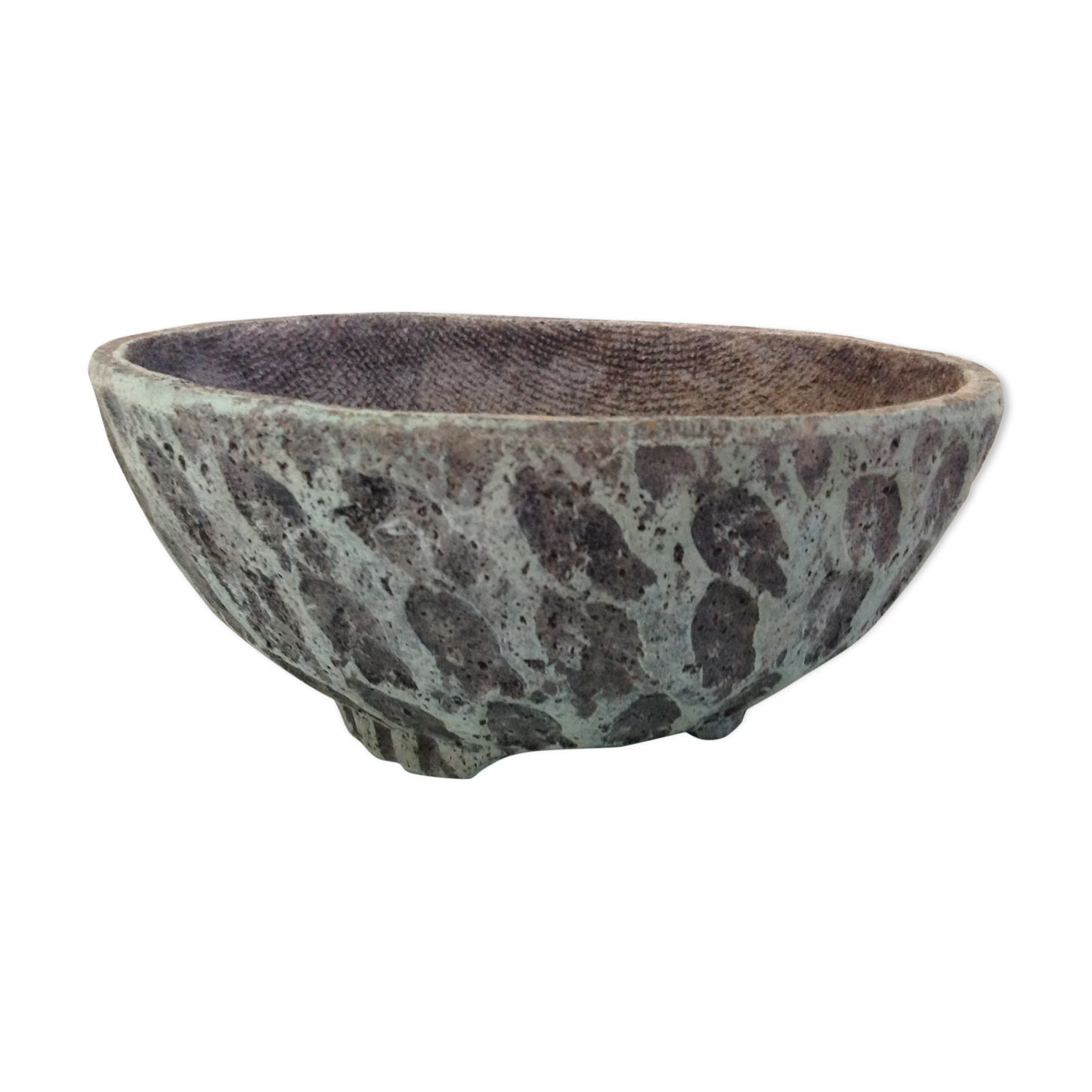 Structured concrete gardener / vintage 60s-70s