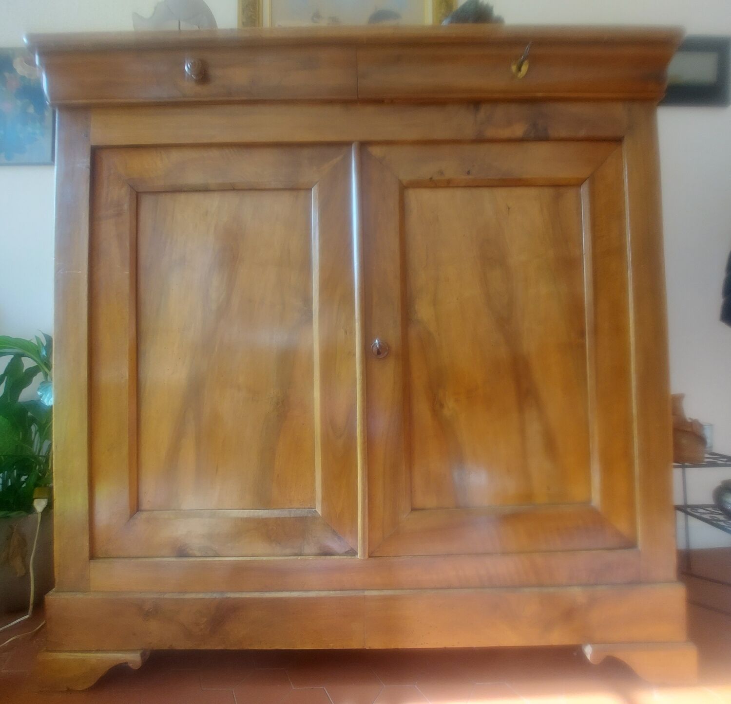 Antique solid wood sideboard