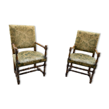 Genuine pair of Louis Viii armchairs
