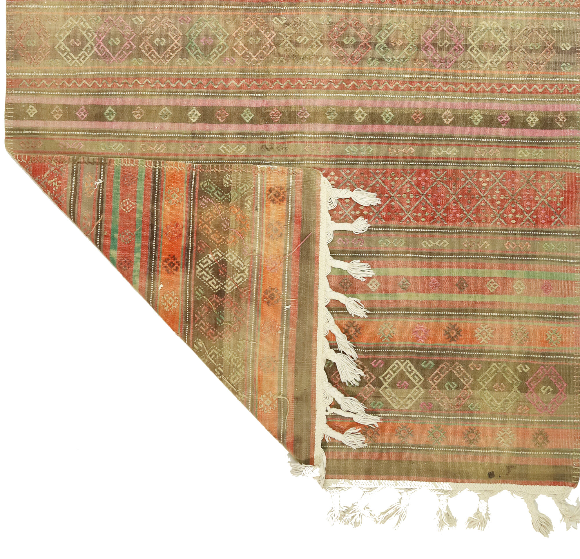 Anatolian handmade kilim rug 260 cm x 167 cm