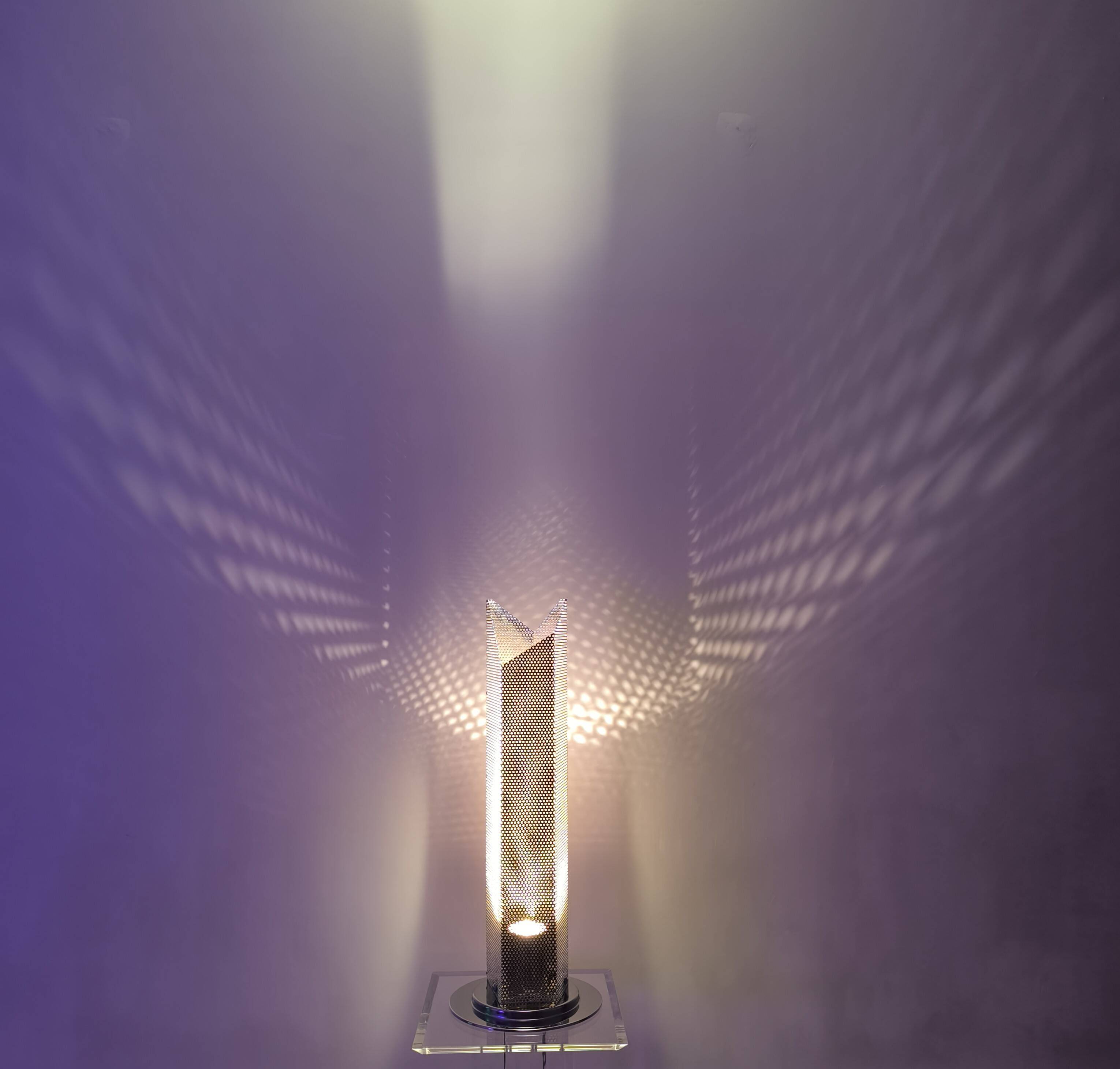 Postmodern "Skyscraper" lamp – Italy, 1980s