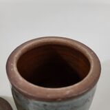 Covered pot in stoneware Jeanne and Norbert Pierlot Ratilly Puisaye