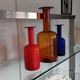 Gul vase by otto brauer - holmegaard kastrup - denmark