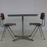 Set of two Revolt Friso Kramer chairs by Ahrend De Cirkel with original table
