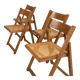 Set of Four Folding Dining Chairs,