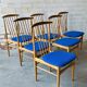 Set of 6 Scandinavian dining chairs, 1960s