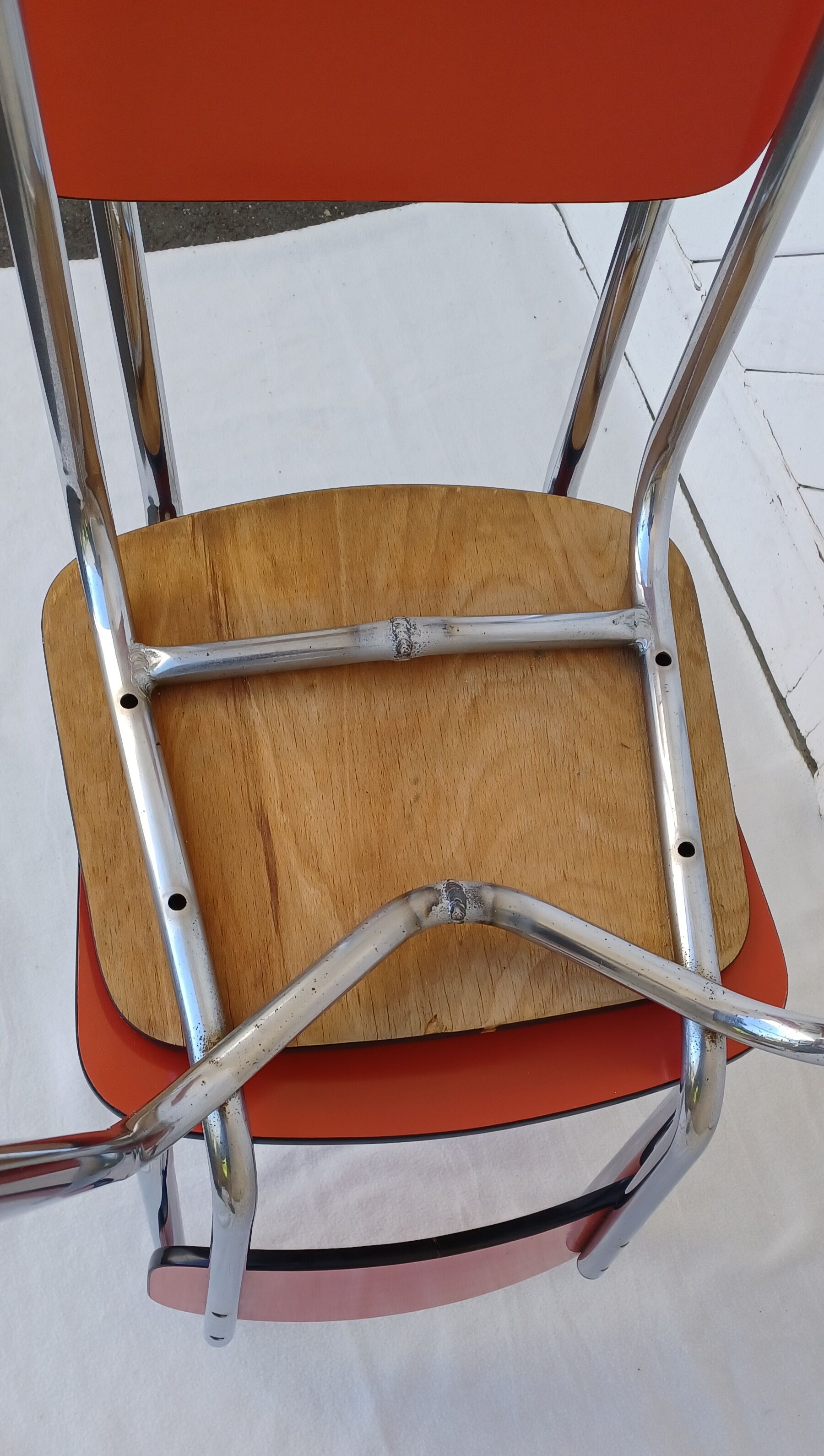 Paire de chaises en formica vintage