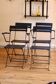 Rare set of 4 folding garden chairs from the 1950s.