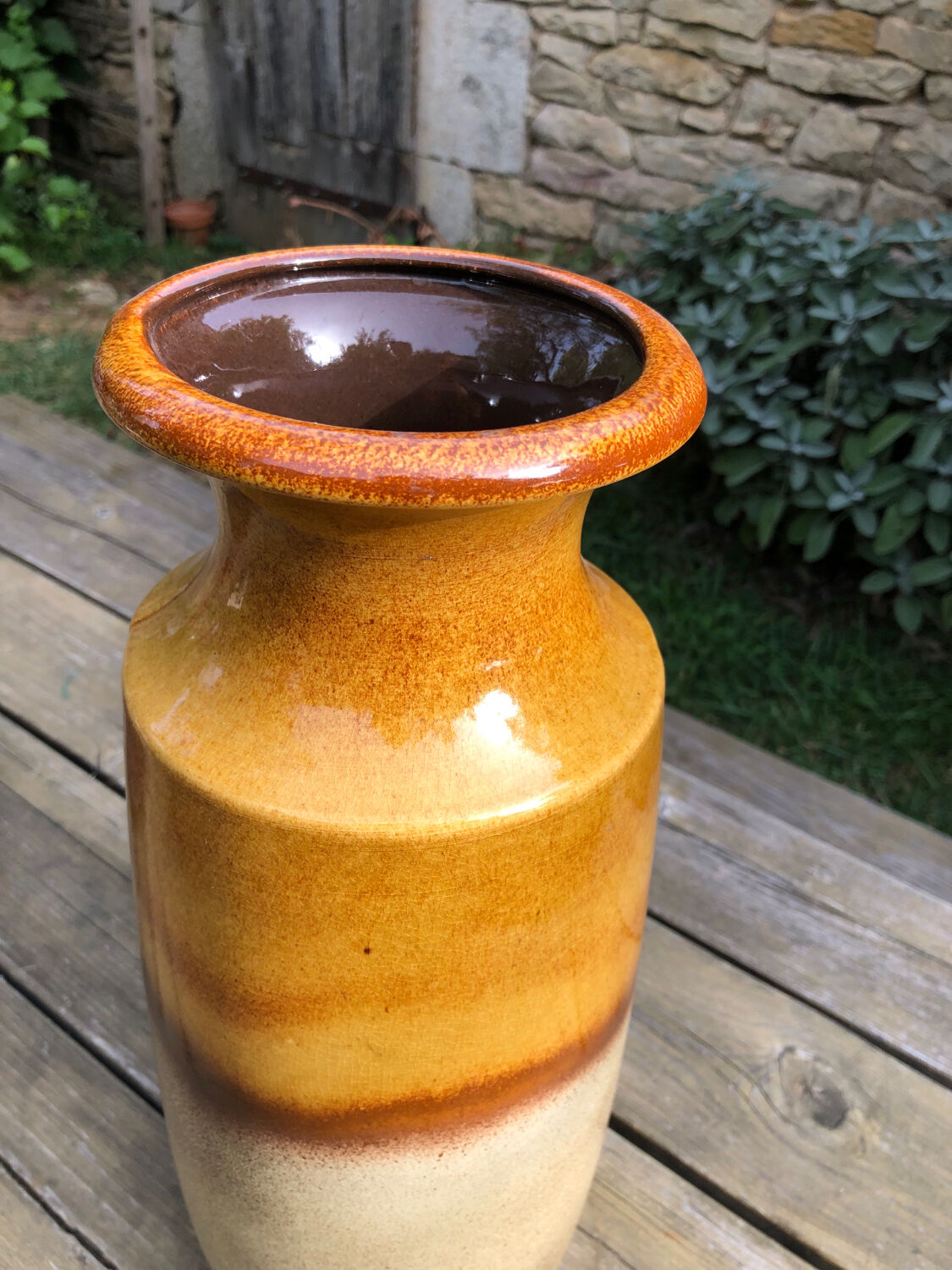 Enamelled vase W. Germany