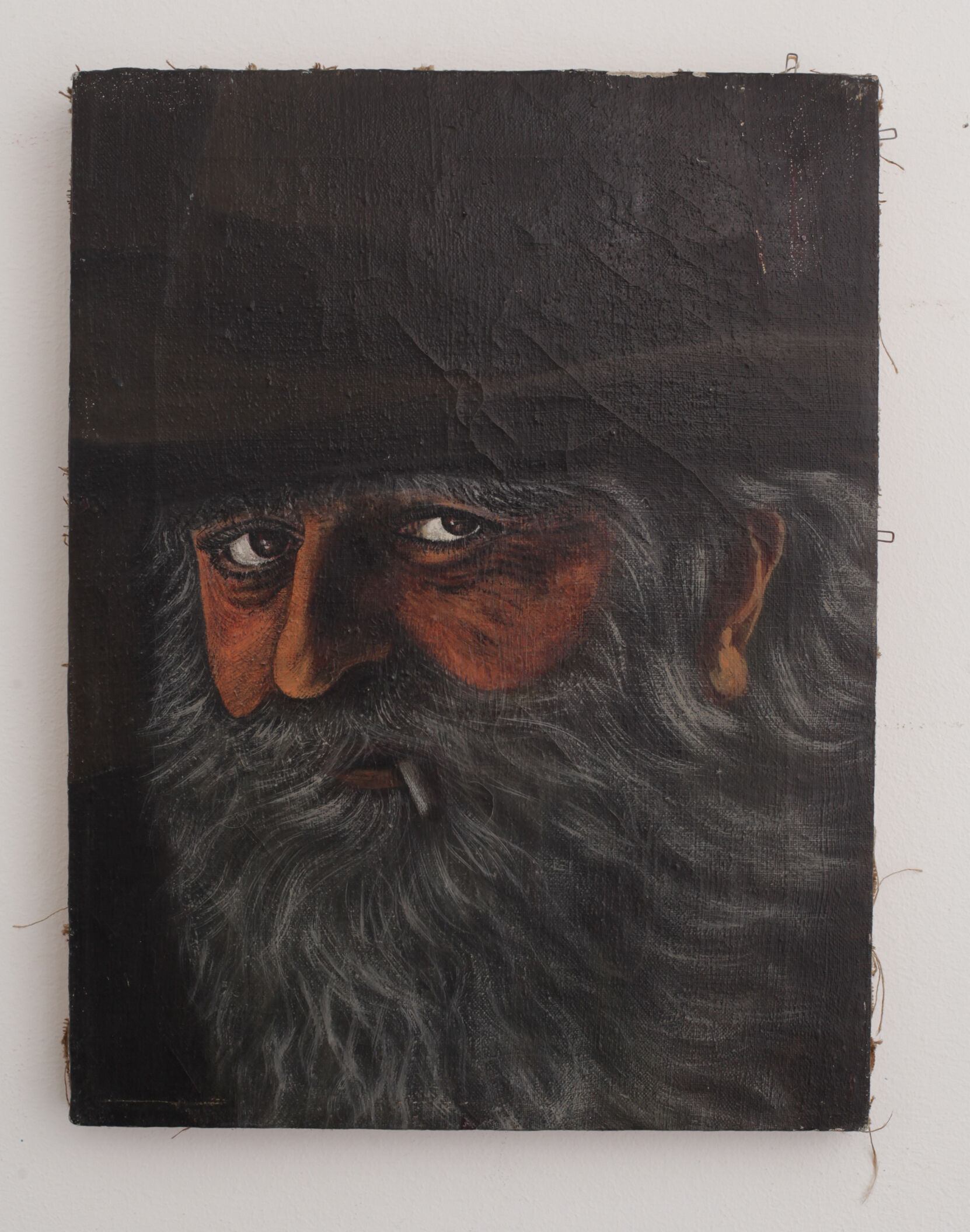 Old oil portrait - man