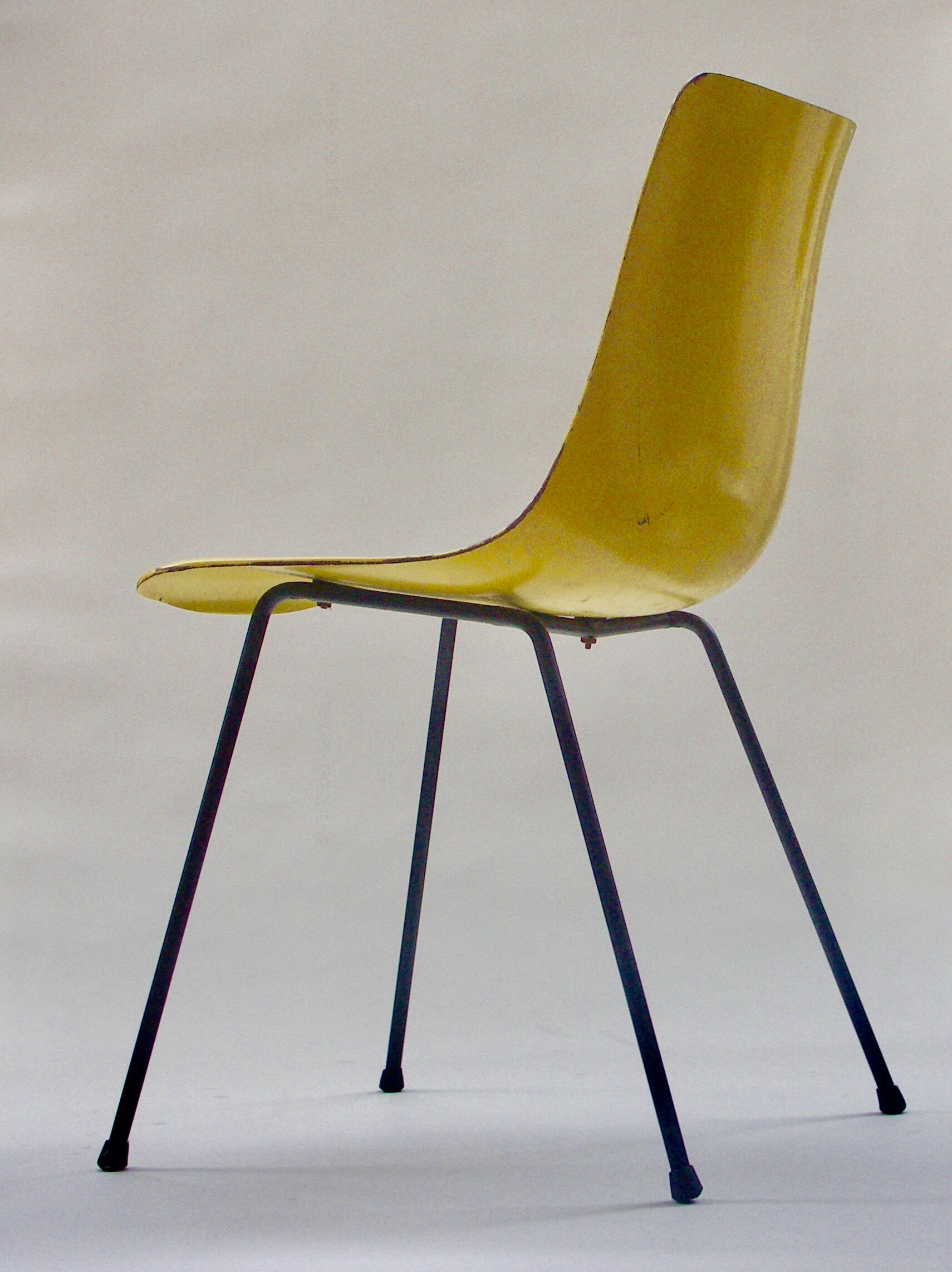 Chaise "cm131" design Pierre Paulin édition Thonet 1954