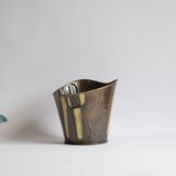 Modernist copper cachepot, 1950s.