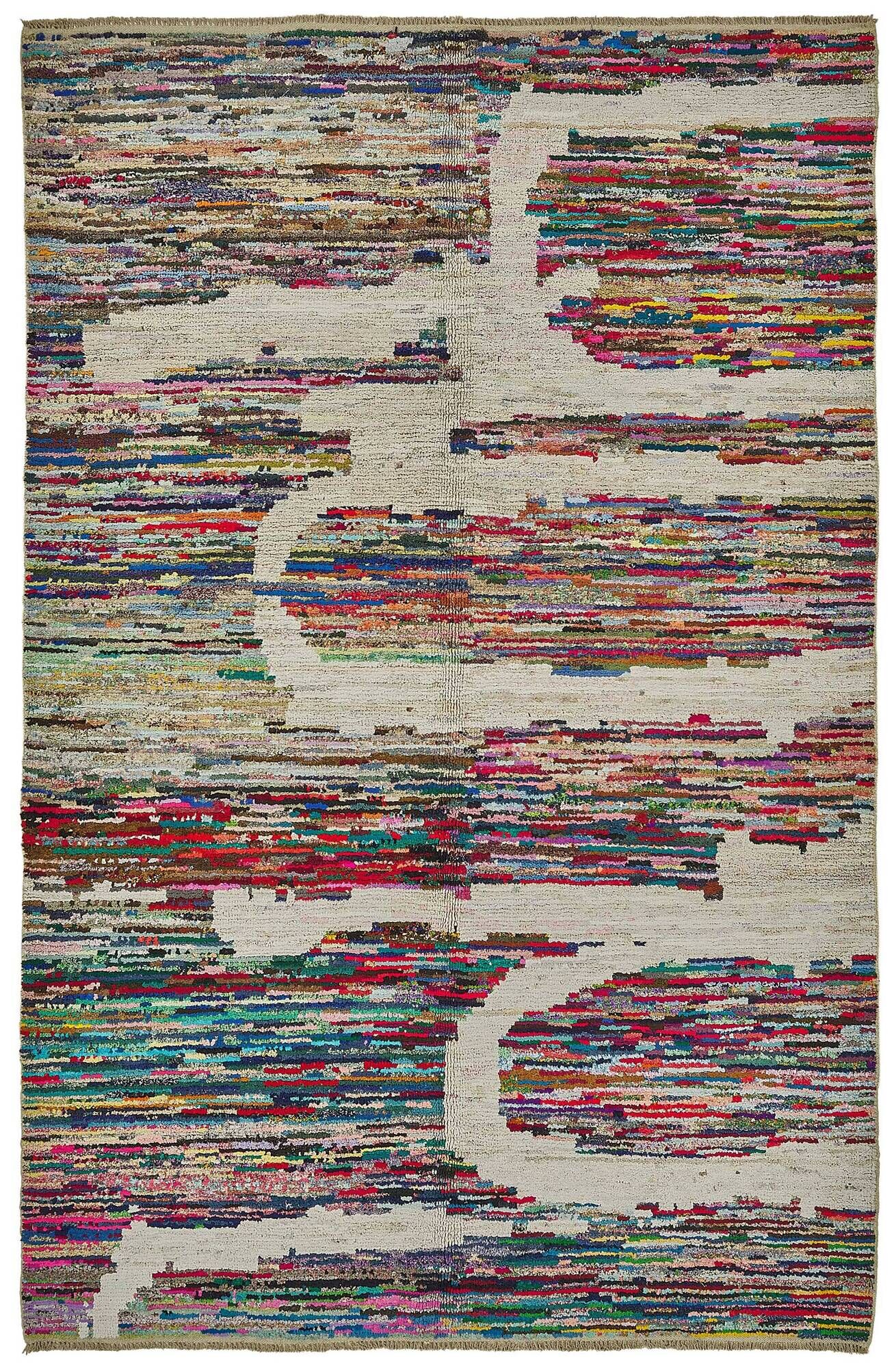 Handwoven Turkish Recycled Boho Rug 210 cm x 322 cm