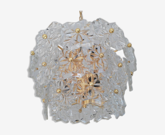 Lustre en verre de Kinkeldey 1970s