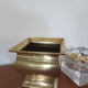 Vintage brass planter