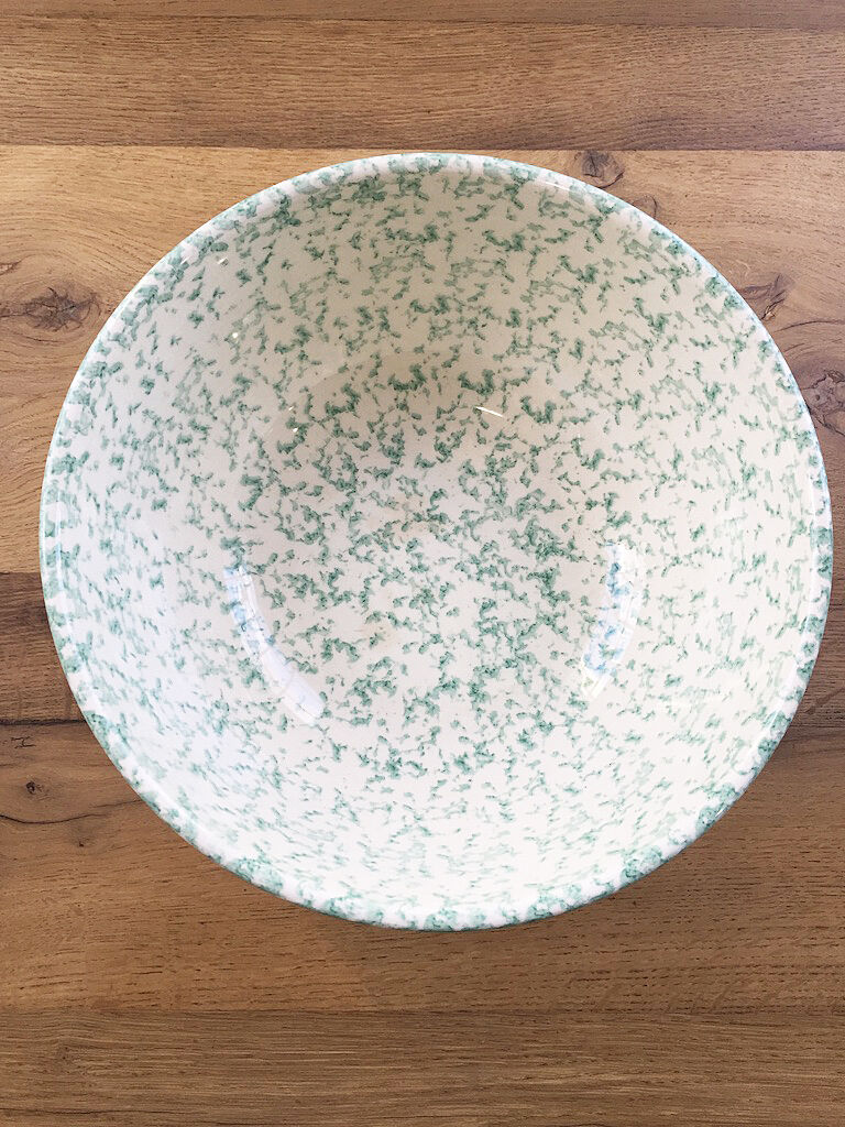 Green speckled flat XL