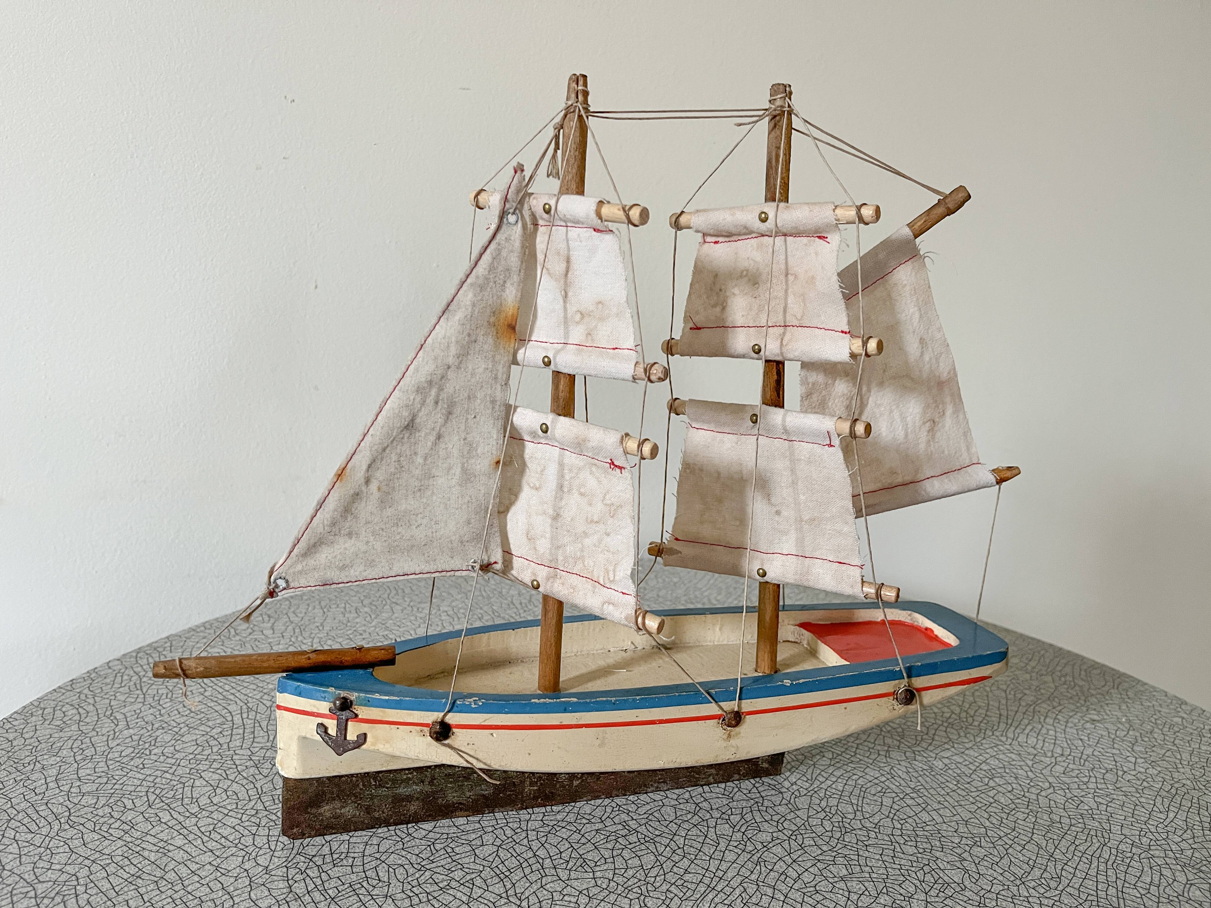 Brick Schooner Giraud Sauveur, wooden dock sailboat, metal keel