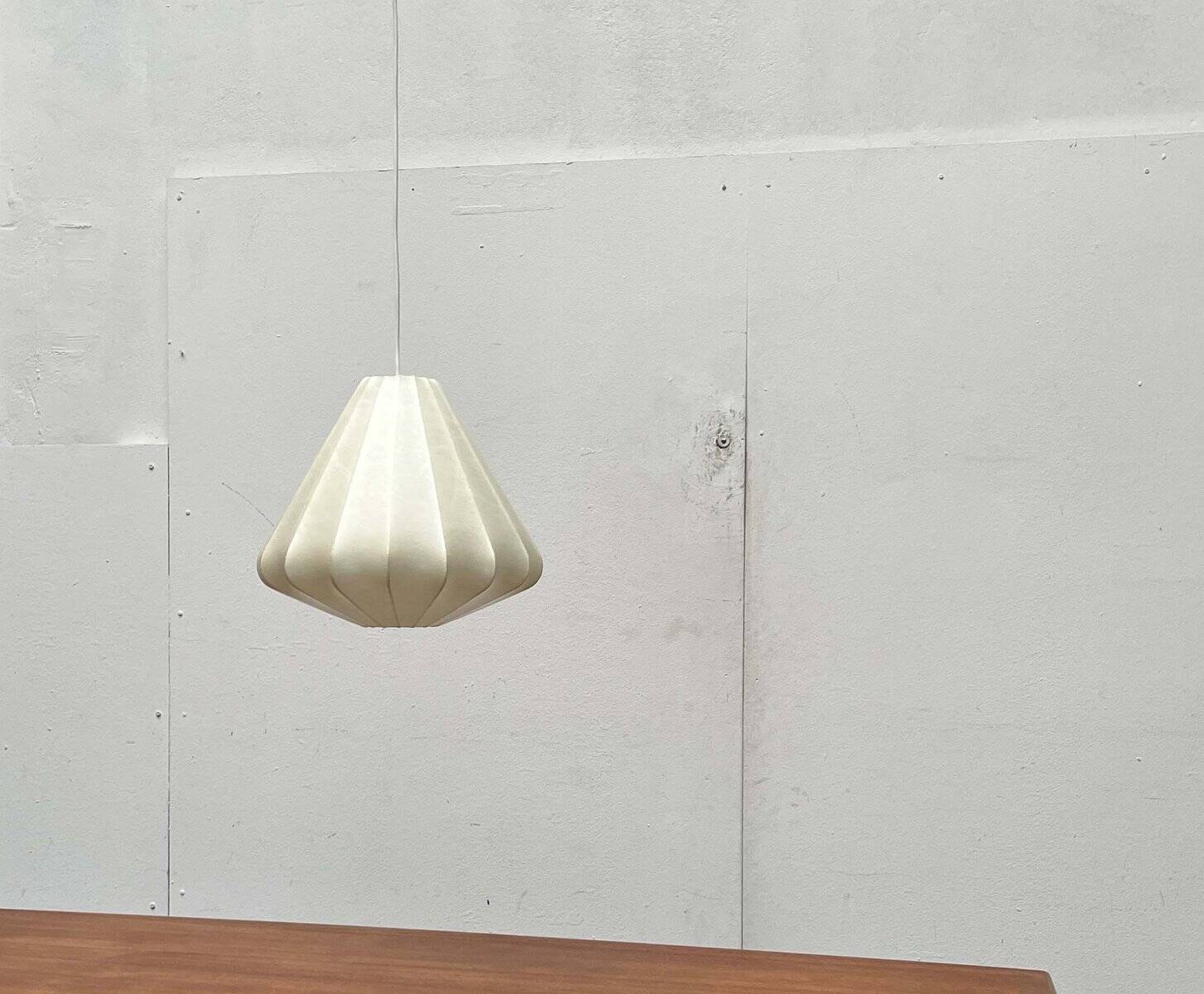 Modern mid-century Cocoon pendant lamp by Friedel Wauer for Goldkant Leuchten, Germany, 1960s.