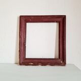 Old frame wood dark burgundy color