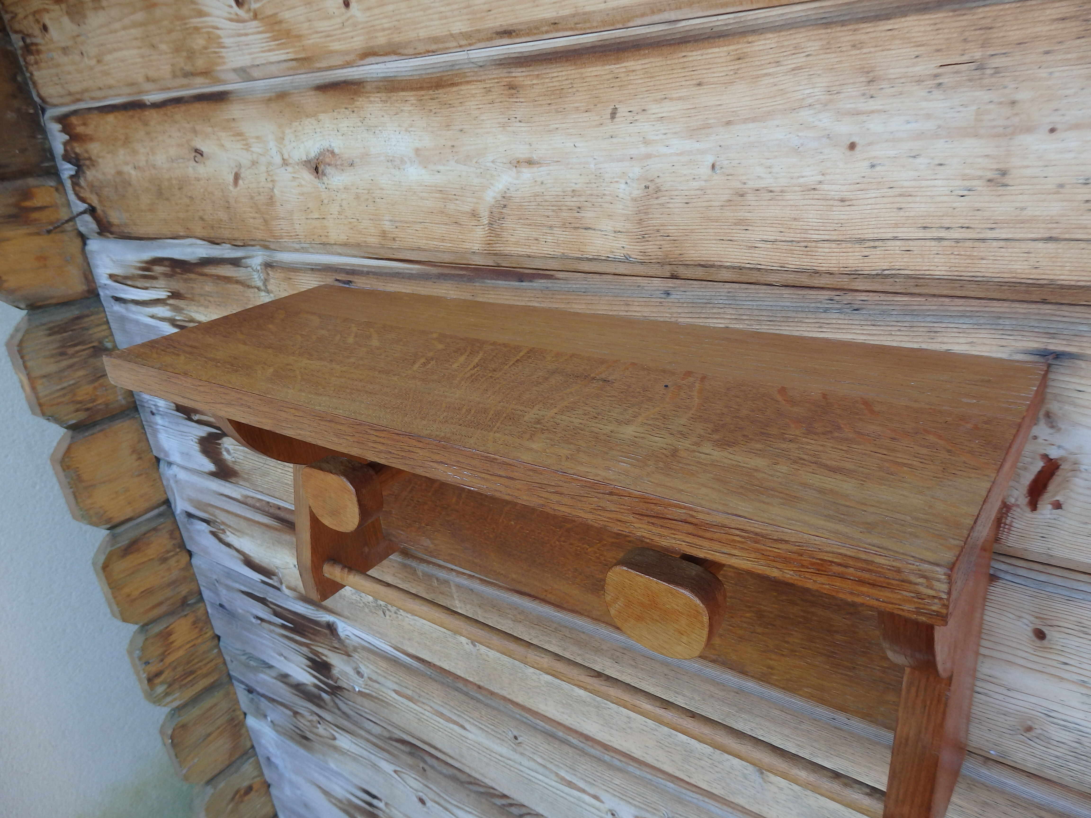 Vintage Scandinavian wall coat rack