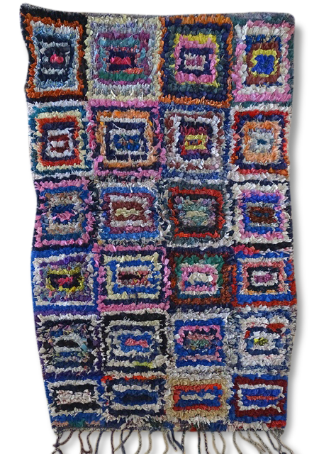 Carpet, boucherouite 105 x 160