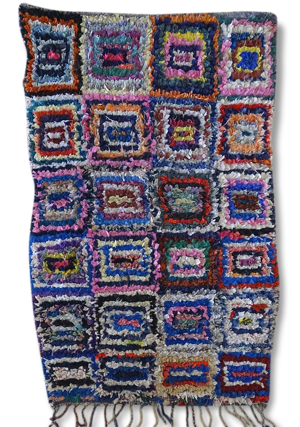 Tapis, boucherouite 105x160